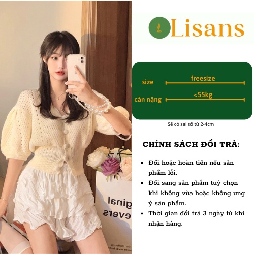 Áo kiểu Hàn Quốc đẹp bánh bèo tay phông tay ngắn AKN003
