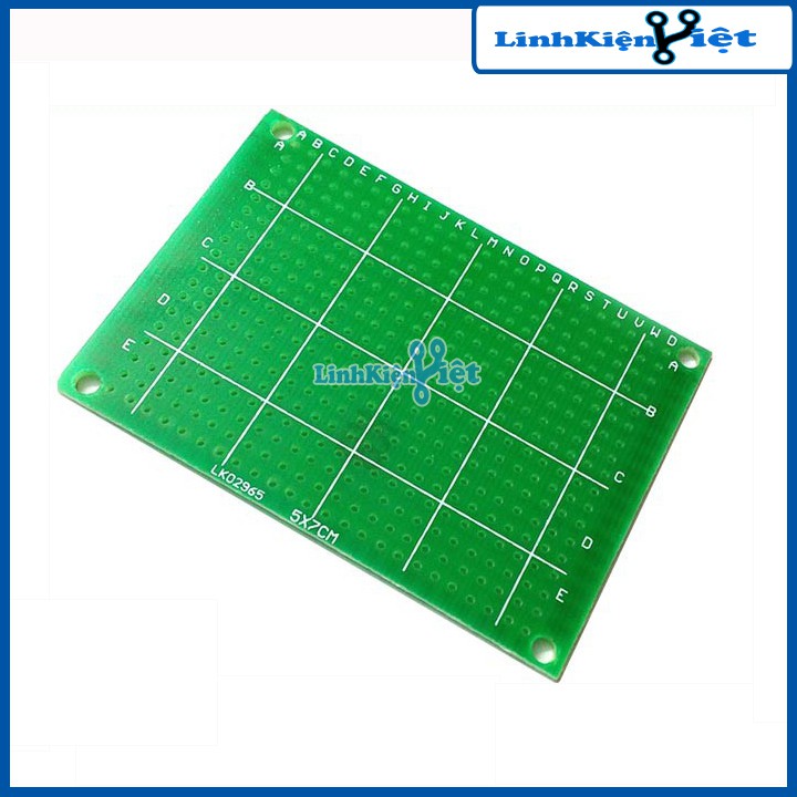 PCB ĐỤC LỖ 5X7 Cm- XANH TỐT