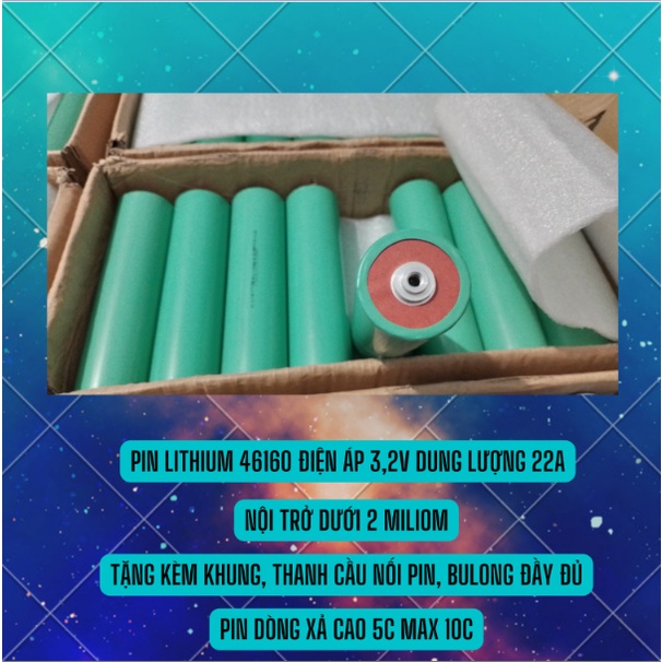 Khối pin 46160 điện áp 12v dung lượng 22Ah chuyên dụng kích cá, lưu trữ, hàng mới 100%