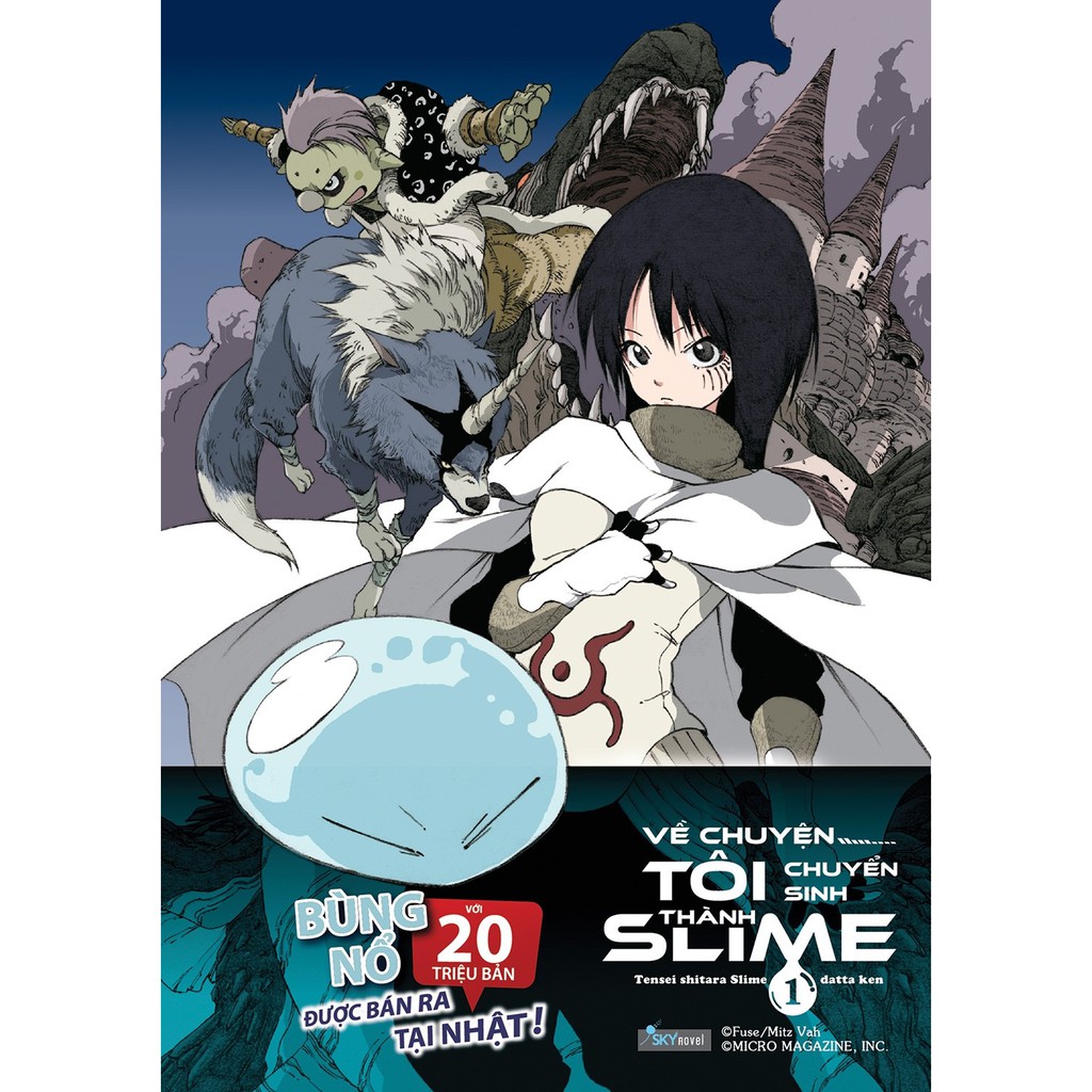 Sách - Về Chuyện Tôi Chuyển Sinh Thành Slime (Tập 1) - Tặng Kèm Bookmark + Poster Khổ Lớn