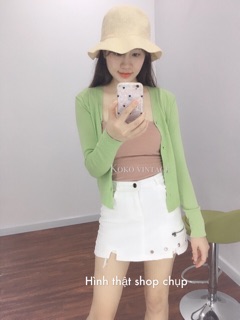 Áo Khoác Len Mỏng Tay Dài