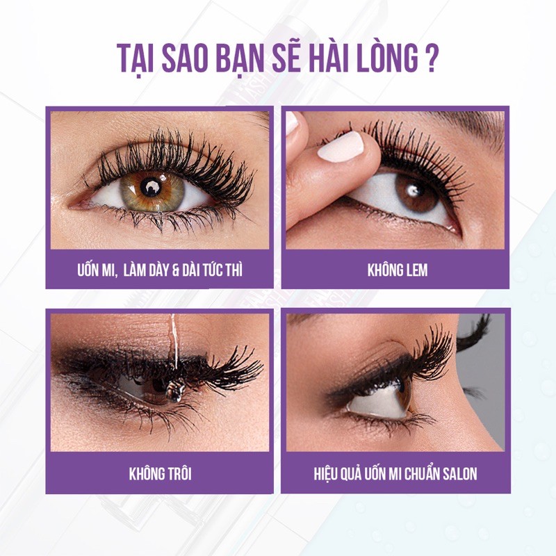 Mascara Uốn Mi, Làm Dài Và Dày Mi Tức Thì The Falsies Lash Lift Waterproof