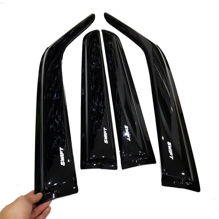 Bộ vè che mưa Suzuki Swift 2019 nhựa đen thái
