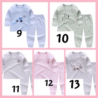 Bộ cotton cài cúc vai