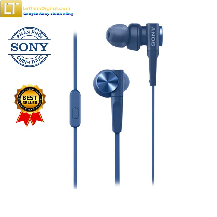 Tai nghe Sony MDR-XB55AP ( Xanh dương) | Hãng phân phối | Bảo hành chính hãng 12 tháng toàn quốc