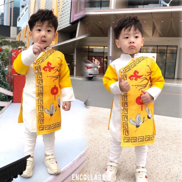 Áo dài bé trai