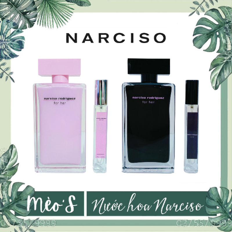 [MẪU THƯ] Nước Hoa Narciso For Her Mini 10ml_Nước Hoa Nữ Chính Hãng