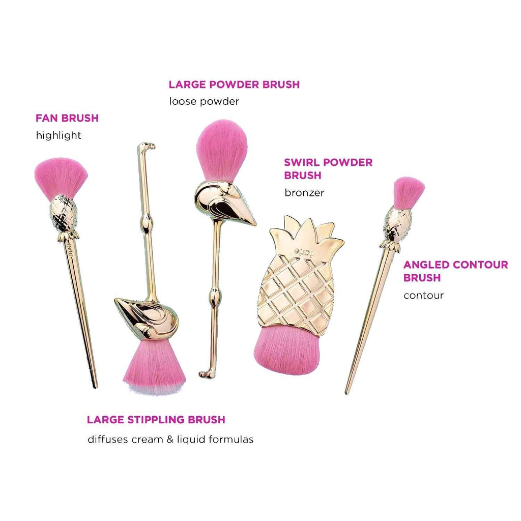 Bộ cọ trang điểm Tarte let's flamingle brush set