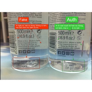 (Bill + Date mới 2022) Nước Tẩy Trang Byphasse Solution Micerallaire Face 500ml