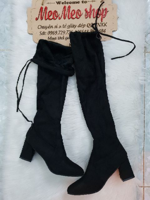 Boot đùi cao gót lót lông siêu êm(hàng đẹp) | BigBuy360 - bigbuy360.vn