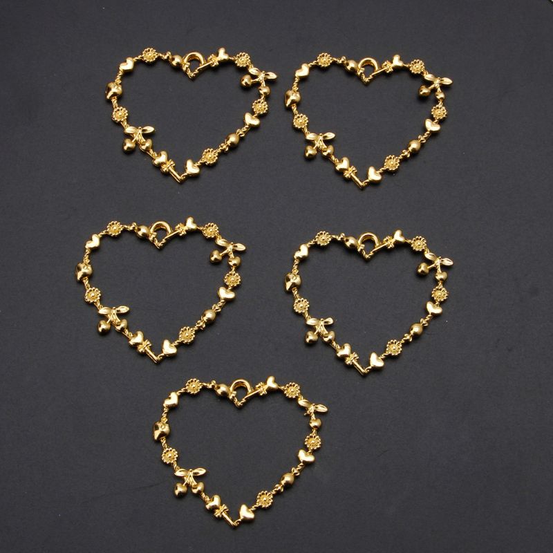 Khuôn Hợp Kim Làm Mặt Dây Chuyền Hình Trái Tim 3D Trang Trí DIY