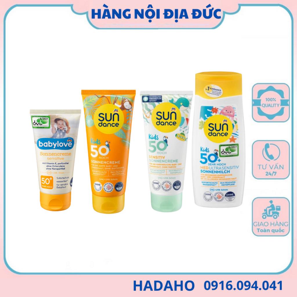 Kem chống nắng trẻ em Babylove/Sundance cho bé từ sơ sinh