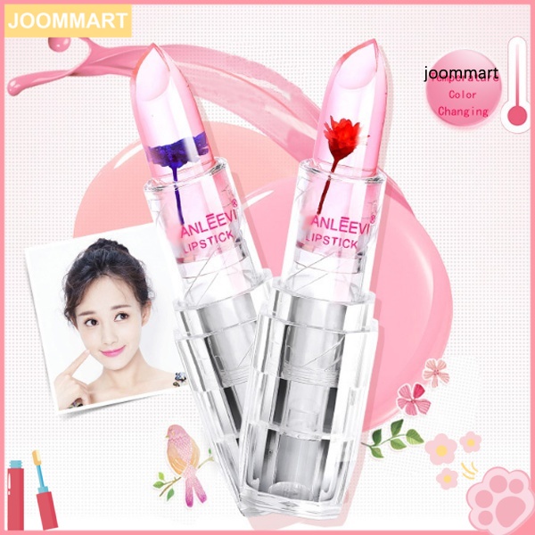 【JM】Flower Jelly Transparent Lipstick Temperature Color Changing Waterproof Lip Balm