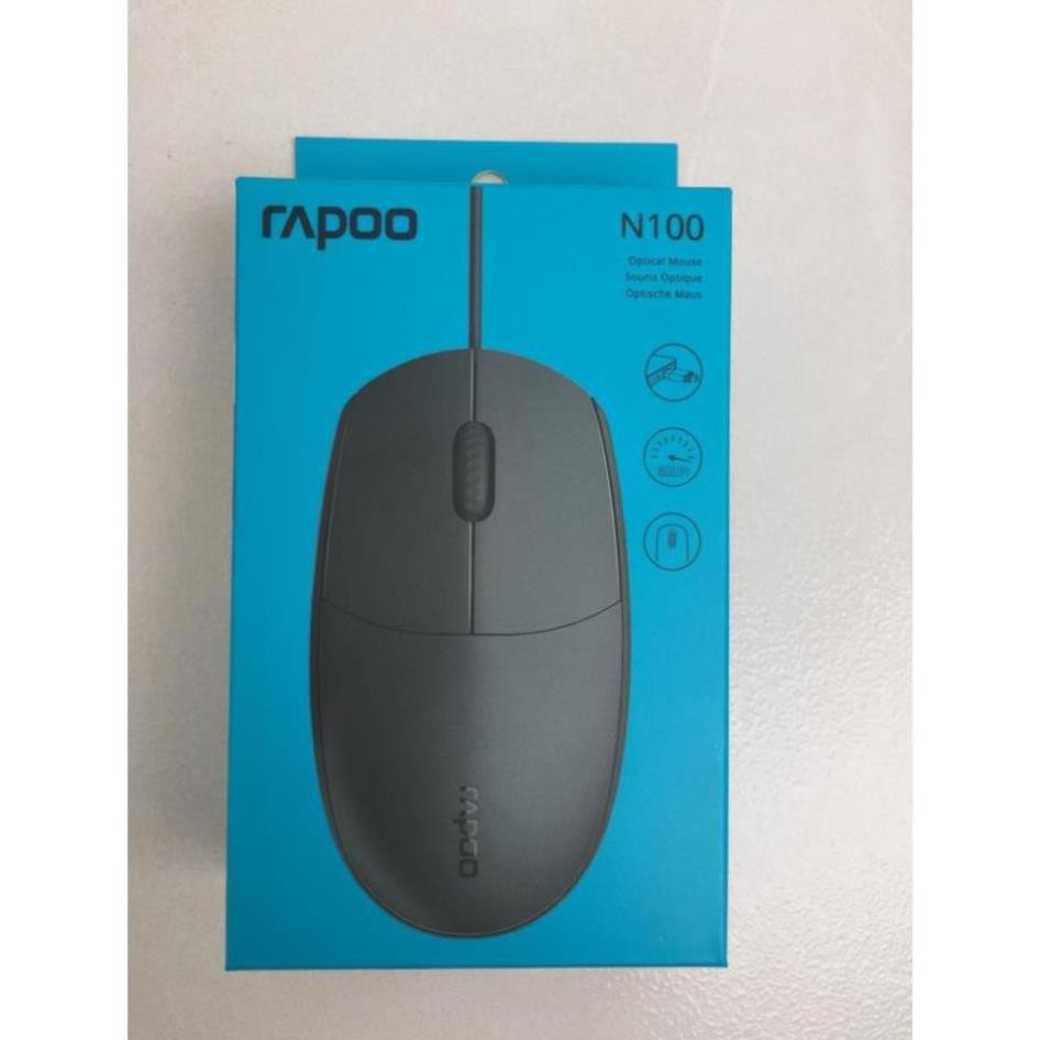 Chuột có dây Rapoo N100/ USB ( Màu Đen)