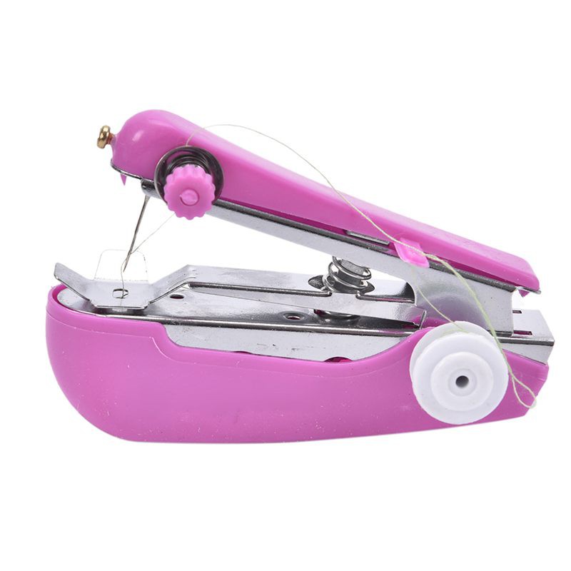 Outdoor Small Portable Mini Hand-held Manual Travel Pocket Sewing Machine (random colors)