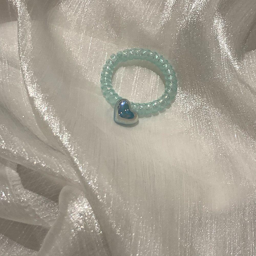 IVORY Dây Buộc Tóc Đuôi Cá Bằng Nhựa Resin Màu Sắc Retro Dễ Phối Đồ Dành Cho Bạn Nữ