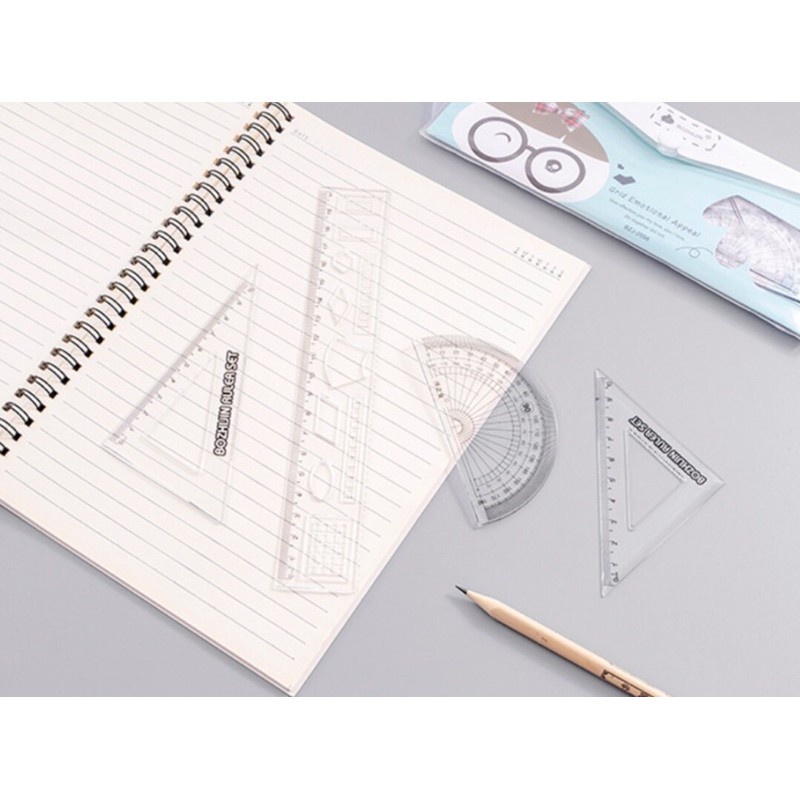 Thước Kẻ Học Sinh Cute Eke Đo Độ Hình Hoạt Hình Đồ Dùng Học Tập Dễ Thương VPK52