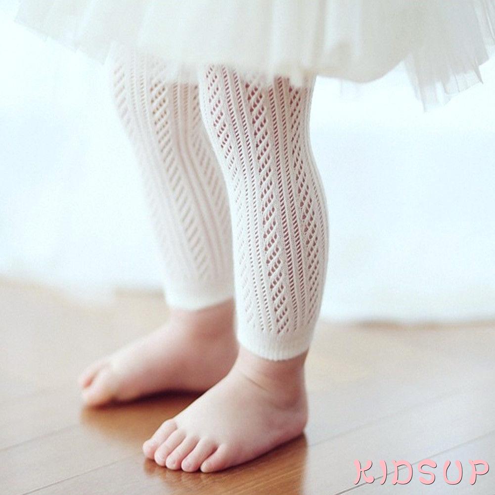 Quần Tất Dệt Kim Màu Trắng Cho Bé Gái Từ 0-2 Tuổi