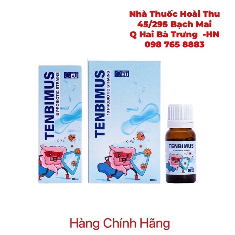 Men vi sinh 10 chủng TENBIMUS - bổ sung lợi khuẩn,giảm rối loạn tiêu hóa