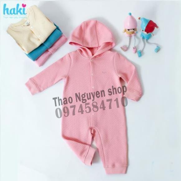 Bộ body cho bé vải sợi tre chần bông cao cấp HAKI hàng xuất khẩu Canada- BB015
