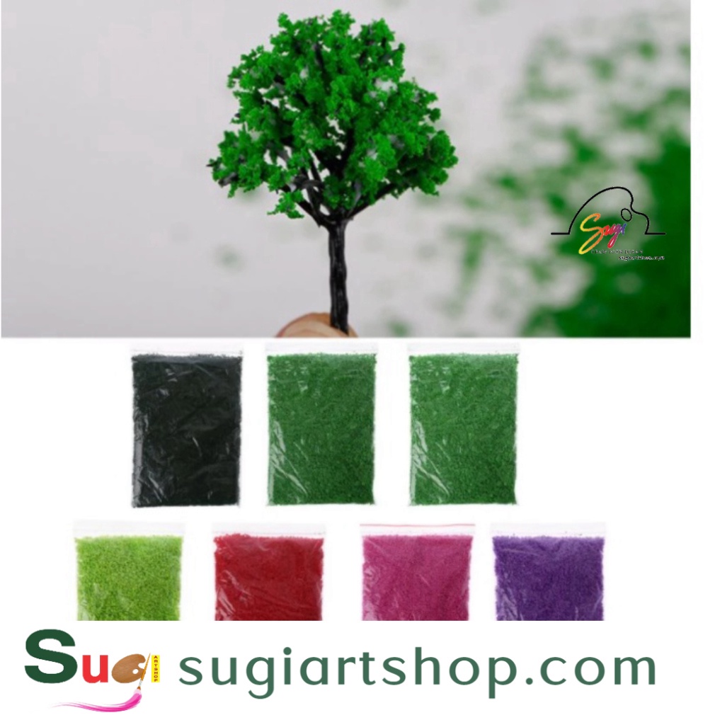 Bột cỏ làm cây mô hình, bột làm cỏ mô hình, Bột cỏ xốp -Mô Hình