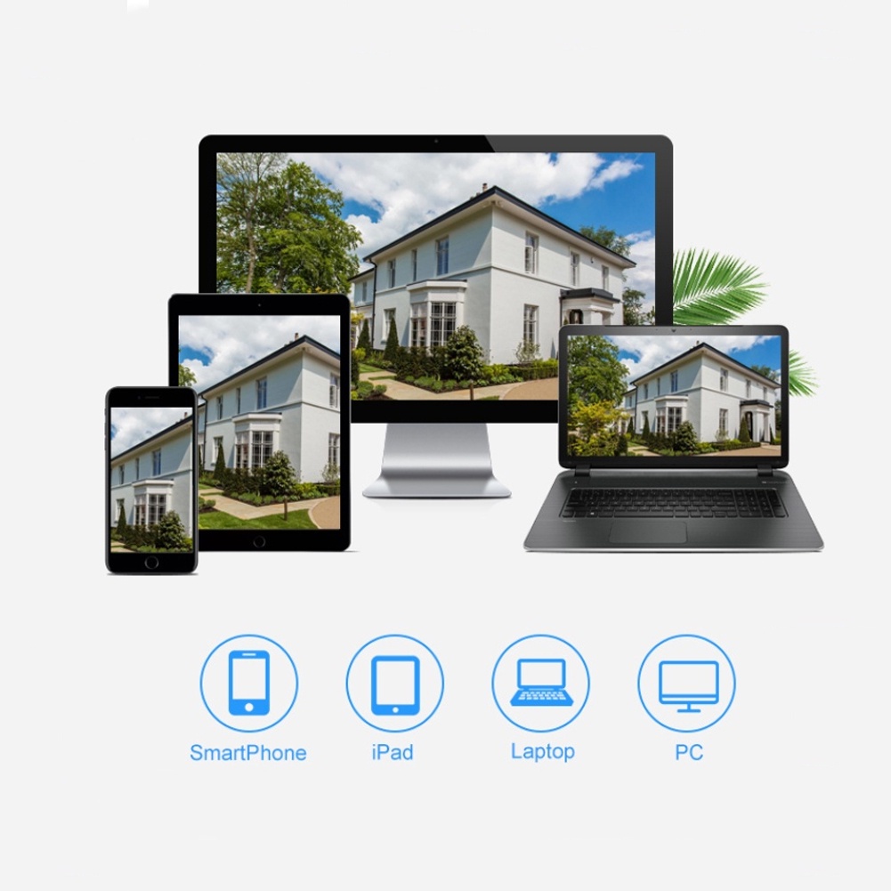 Hd 1080P 360° Camera IP Wifi Không Dây Thông Minh Tự Động Theo Dõi Toàn Cảnh