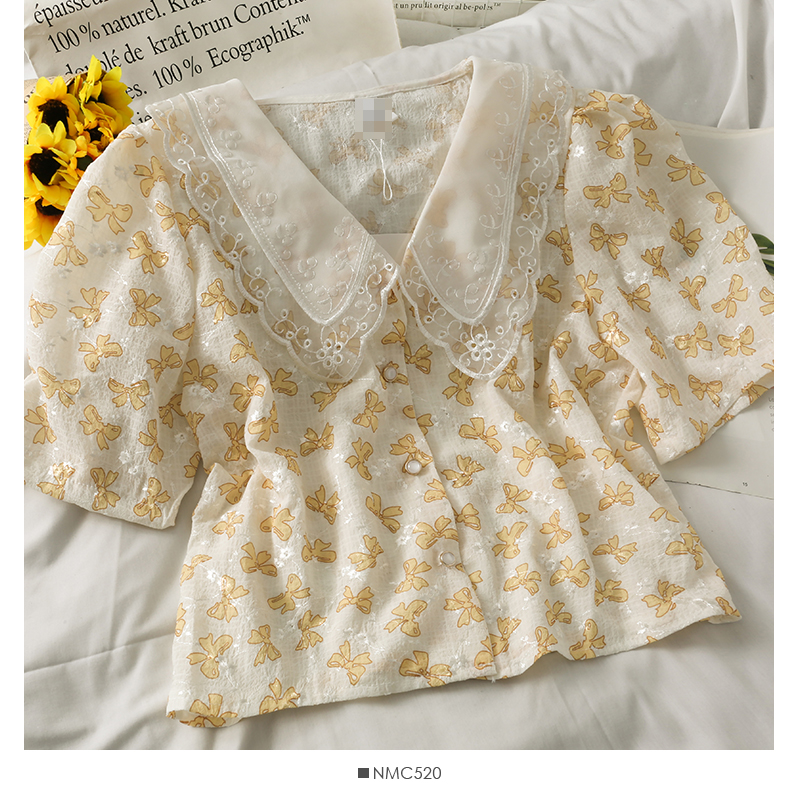 Áo Kiểu Tay Phồng Phối Ren Thời Trang Nữ Tính | BigBuy360 - bigbuy360.vn