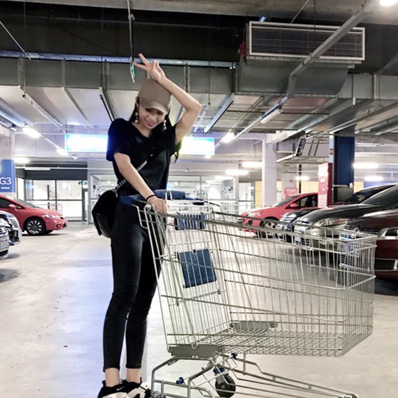 Nón kết Trơn Hàn Quốc Phong cách đường phố Mũ lưỡi trai Canvas màu trơn Bóng chày Thời trang