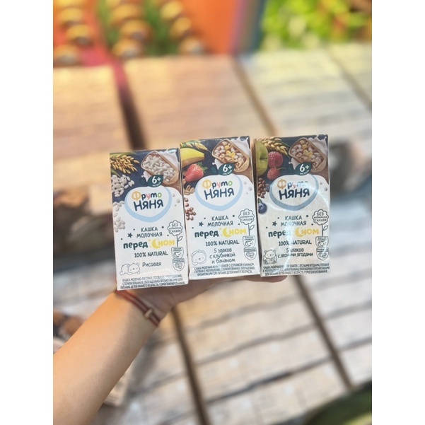 Sữa đêm Fruto Nga hộp 200ml cho bé 6 tháng