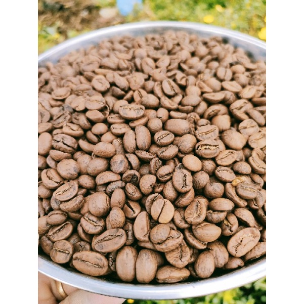 Hạt cà phê RANG MỘC Moka honey Cầu Đất thượng hạng