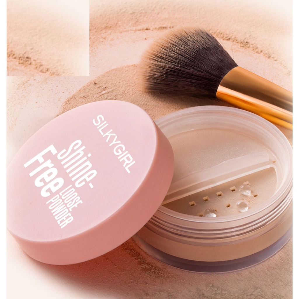 Phấn Phủ Dạng Bột Loại Bỏ Bóng Nhờn Cho Da Khô Thoáng, Mịn Màng Silkygirl Shine-free Loose Powder