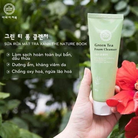 Sữa rửa mặt cho da mụn,da dầu chiết xuất trà xanh The nature book 120g | BigBuy360 - bigbuy360.vn