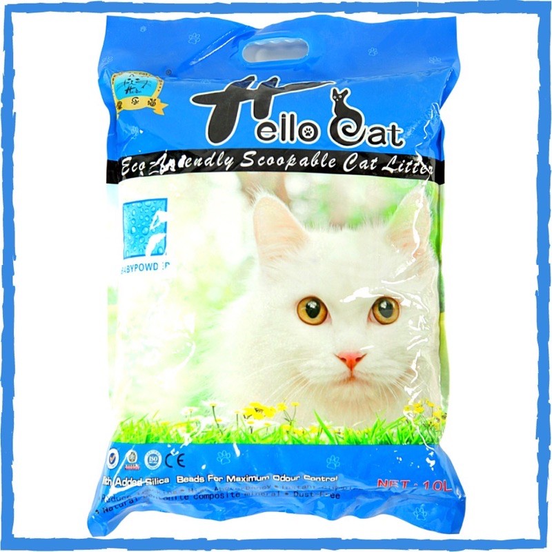 Cát Vệ Sinh Cho Mèo Hello Cat 10 Lít