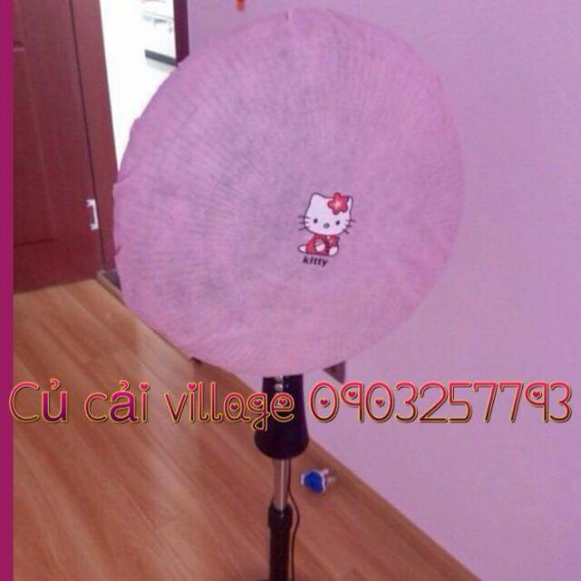 Lồng vải bọc quạt hellokitty giá chỉ 25k