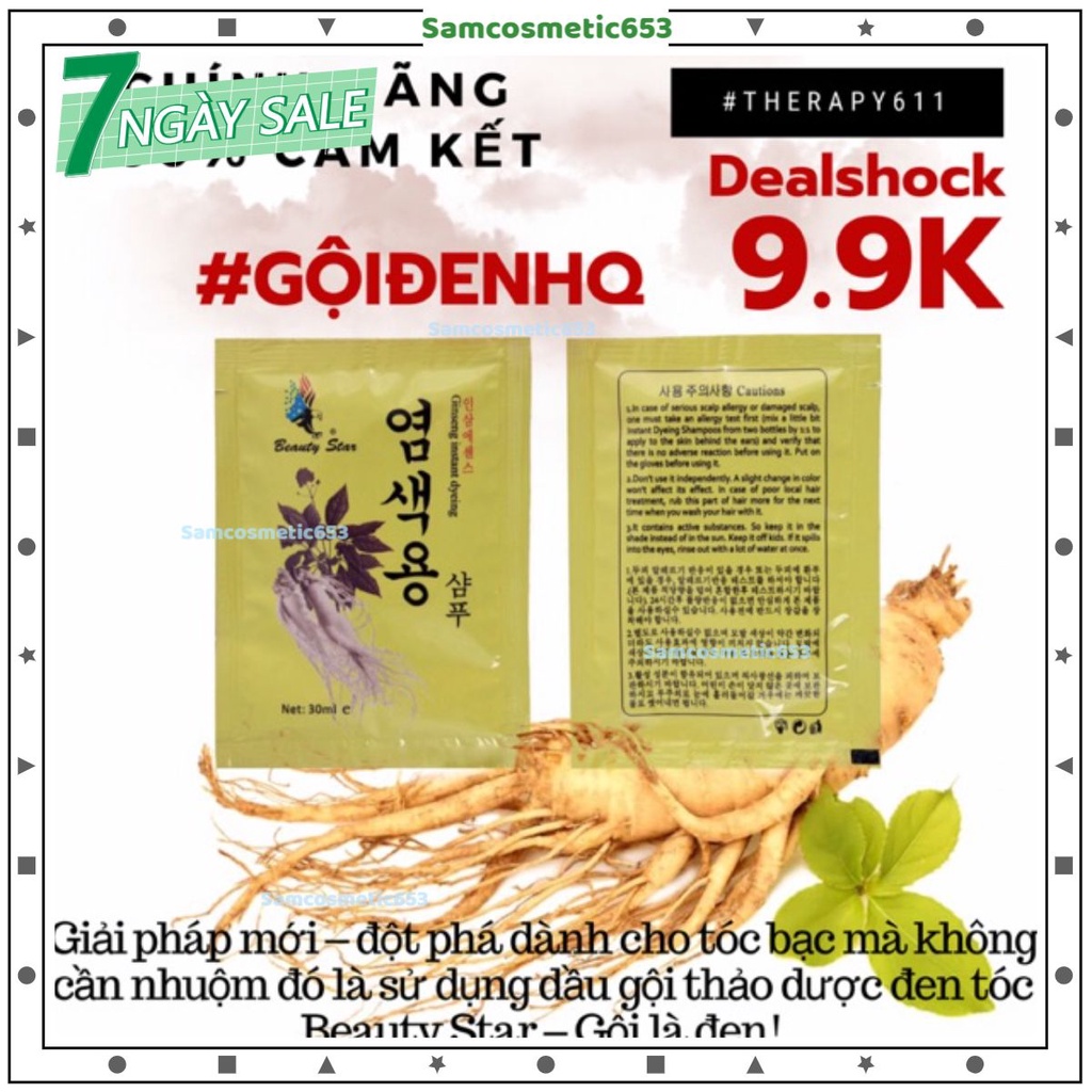 "HOT" # Gội Nhân Sâm Hàn Quốc thảo mộc đen tóc...#