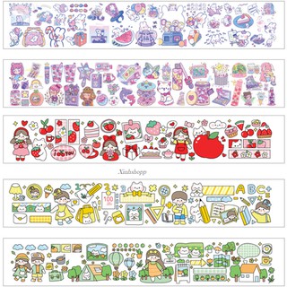 Sticker Diy Cô Gái Gấu Thỏ (1 Miếng)