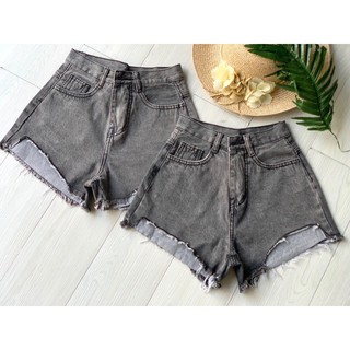 Quần Short Nữ Lưng Cao Lai Cắt Ngắn QJ96