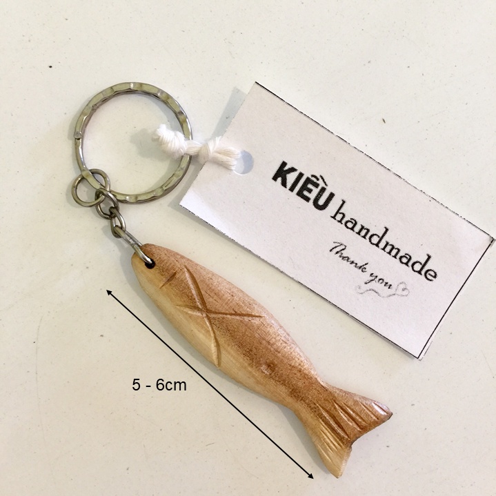 Móc khoá cá gỗ - sản phẩm móc chìa khóa