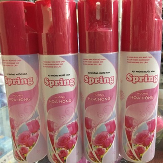 Xịt phòng Spring hương hoa hồng 225ml