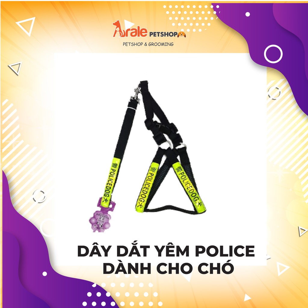 DÂY DẮT YÊM POLICE DÀNH CHO CHÓ