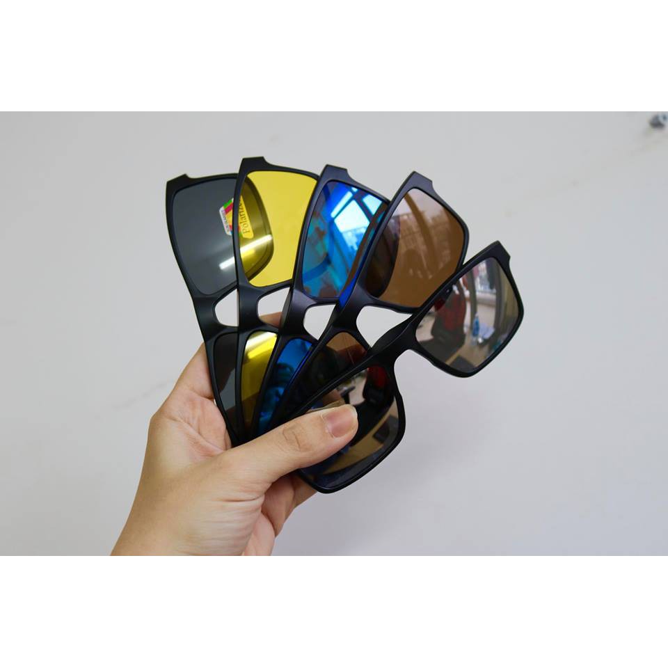 [Mã SKAMSALE07 giảm 10% TỐI ĐA 100K đơn150K] Kính Đa Năng 5 IN 1 Gọng Vuông 2202A Tặng Kèm Túi Da | BigBuy360 - bigbuy360.vn