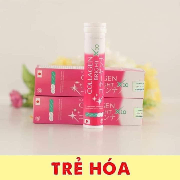 Viên Sủi Collagen Bright X10 Hộp 20v