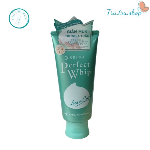 Sữa rửa mặt cho da mụn SENKA kiềm dầu , sữa rửa mặt Nhật Bản perfect whip acne care 100g