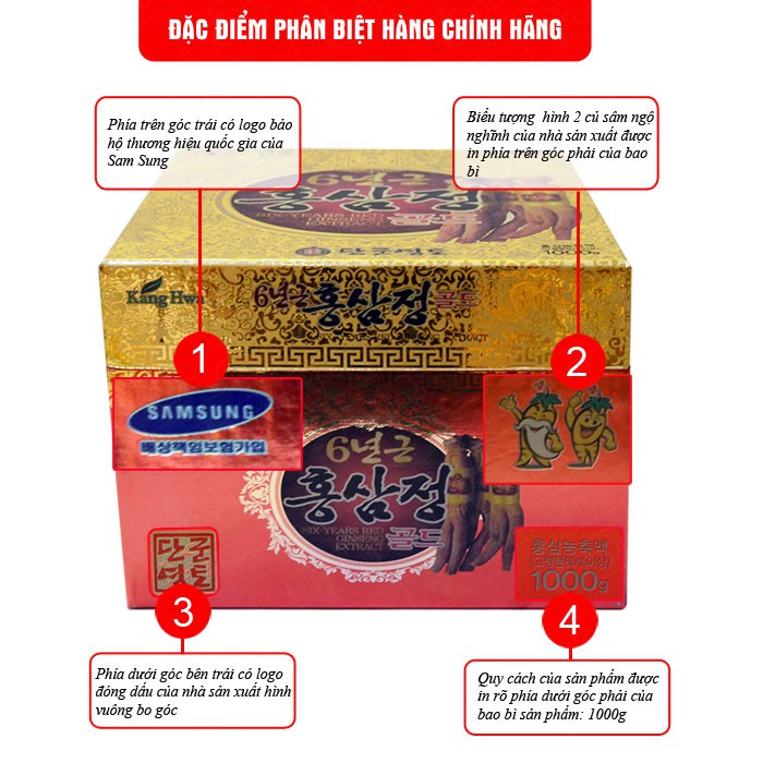 Cao hồng sâm 6 năm tuổi thượng hãng - hũ 1kg