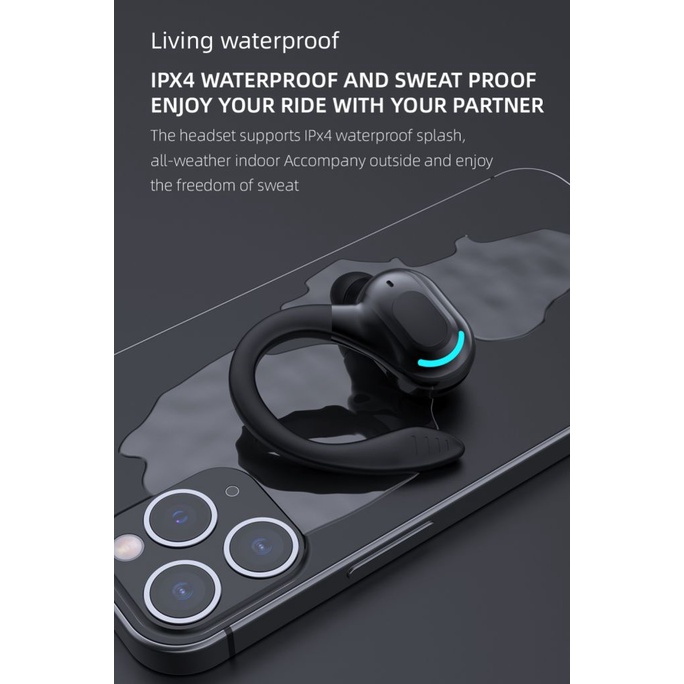 Hàng có sẵn Tai nghe thể thao không dây F8 Bluetooth 5.2