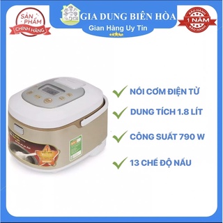 Nồi cơm điện tử sharp 1.8 lít ks-th18-gl-sản phẩm chính hãng