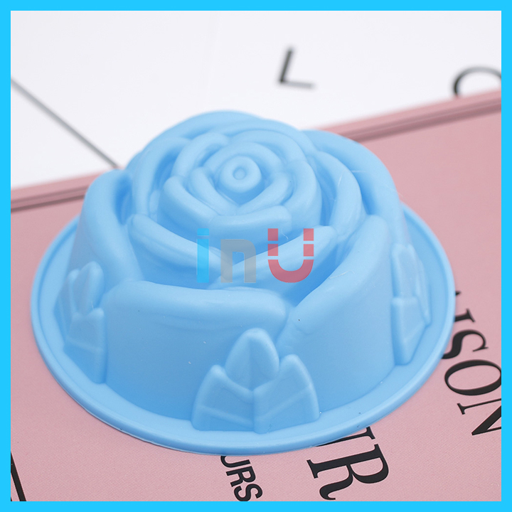 HCM - Combo 5 khuôn silicon cupcake hoa hồng nướng bánh bông lan, đổ rau câu hoa hồng