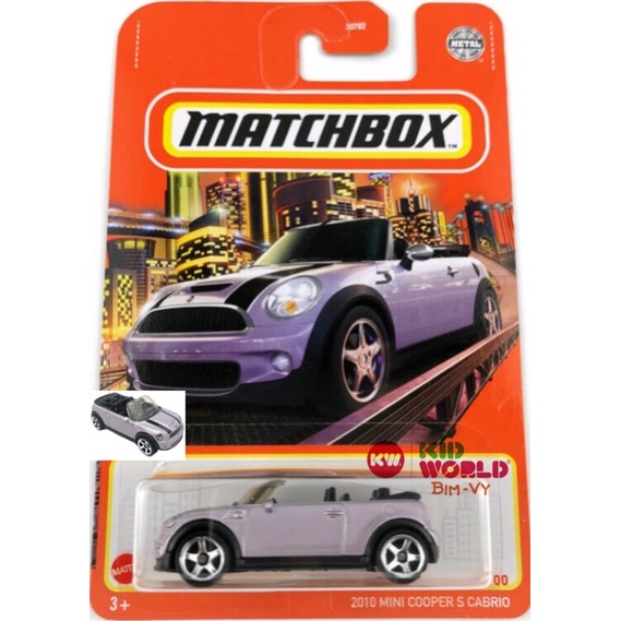 Xe mô hình Matchbox 2010 Mini Cooper S Cabrio GVX62.