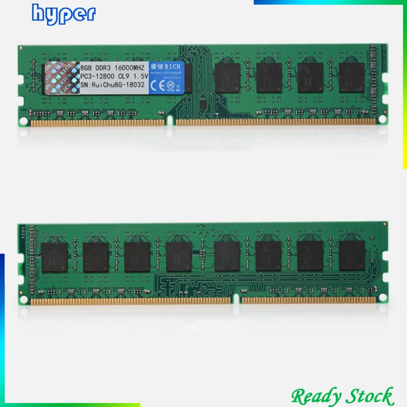 8G DDR3 PC3-12800U 1600MHz 240PIN DIMM AMD Motherboard Dedicated Memory RAM