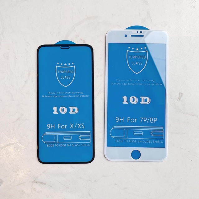 [ iphone 6 đến iphone 12 Pro Max ] Kính cường lực nền xanh full màn nguyên khối a001